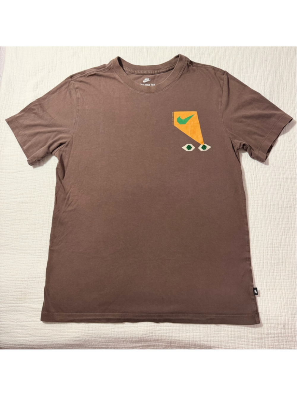 Nike Sole Seeking Brown Graphic Tee Size M | Back Graphic